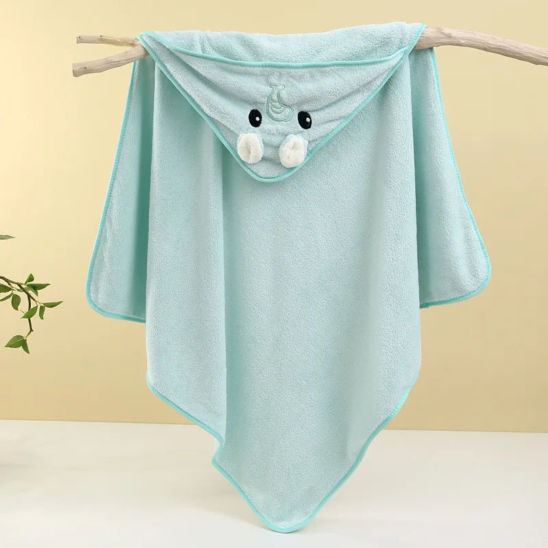 Baby Bath Towel – Soft, Absorbent Newborn Swaddle Wrap & Blanket for Boys and Girls