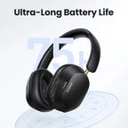 Wireless Bluetooth Headphones 43dB Hybrid Active Noise Cancellation Hi-Res LDAC 75H Spatial Audio Headset Earphones