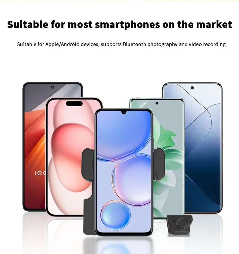 Smartphone with a case on a white background, suitable for various devices.