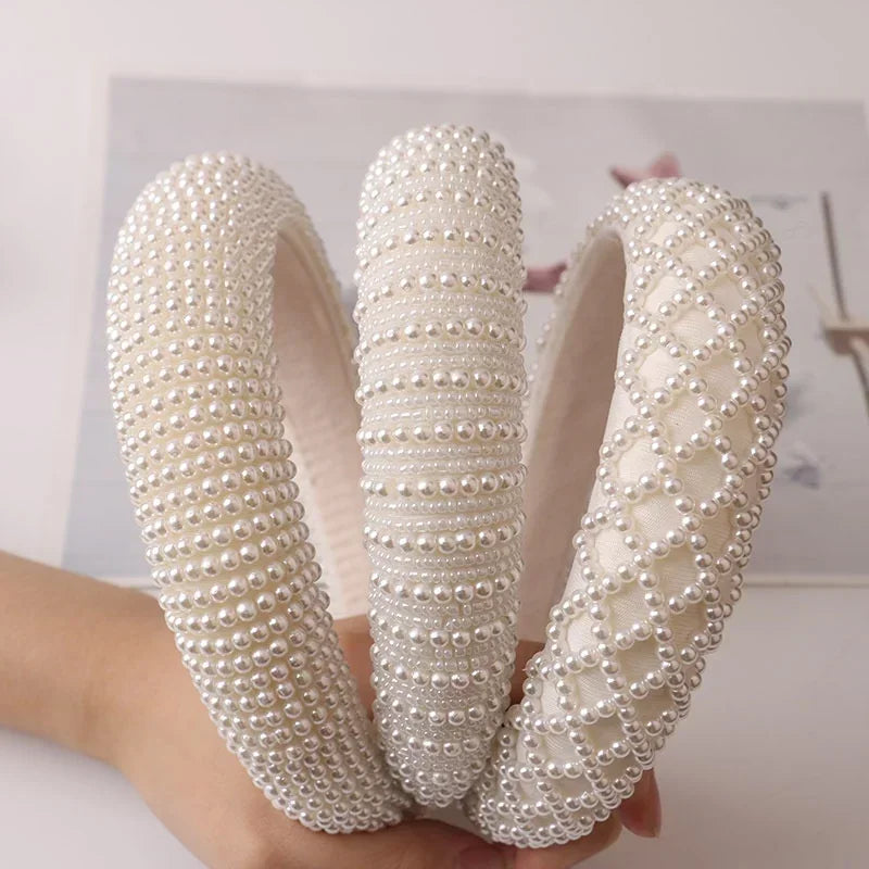 Retro Pearl Headbands Exquisite Hair Accessories