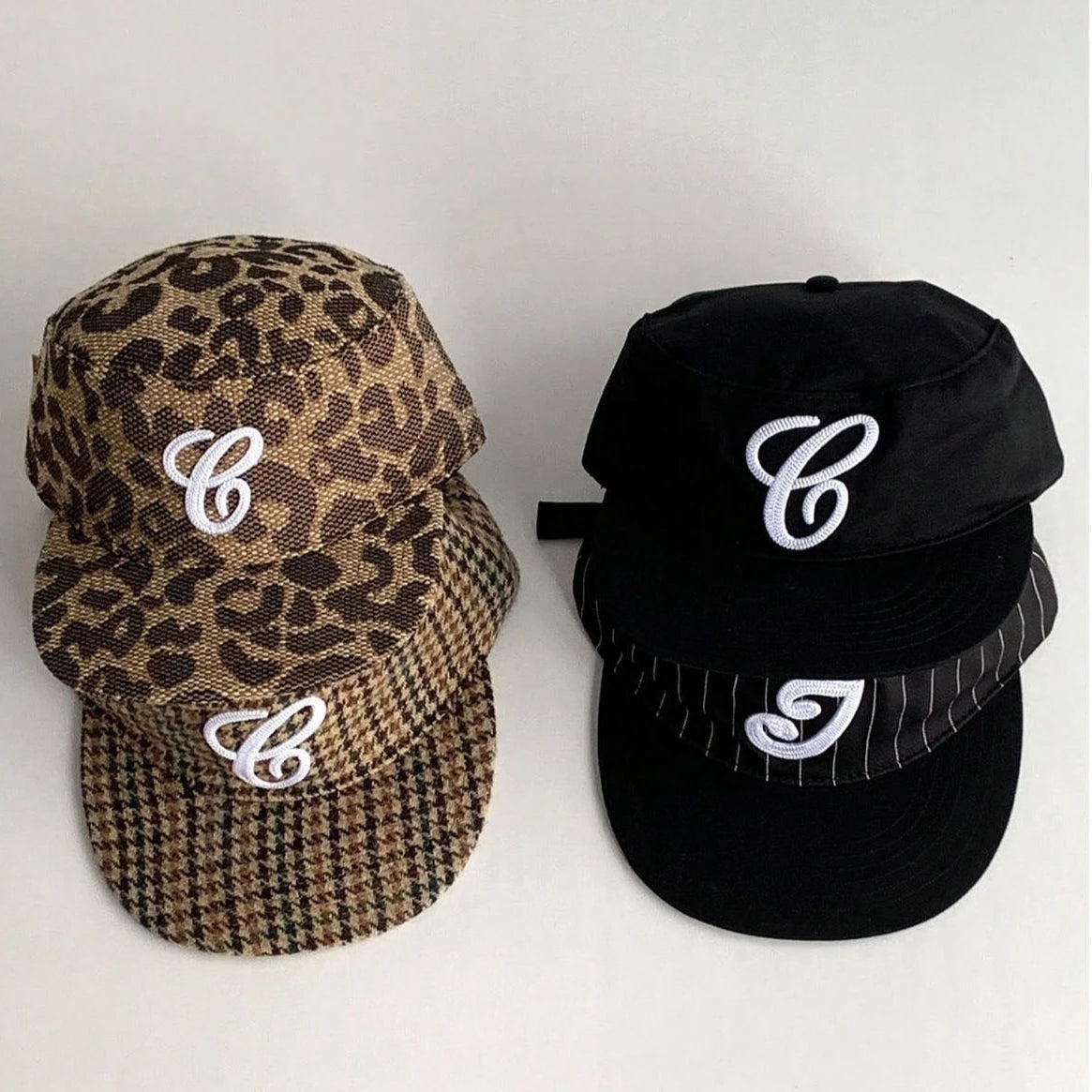 Elegant British Style Retro Plaid Fl Flat Brim High-End Embroidered Baseball Cap Flattering For Big Heads