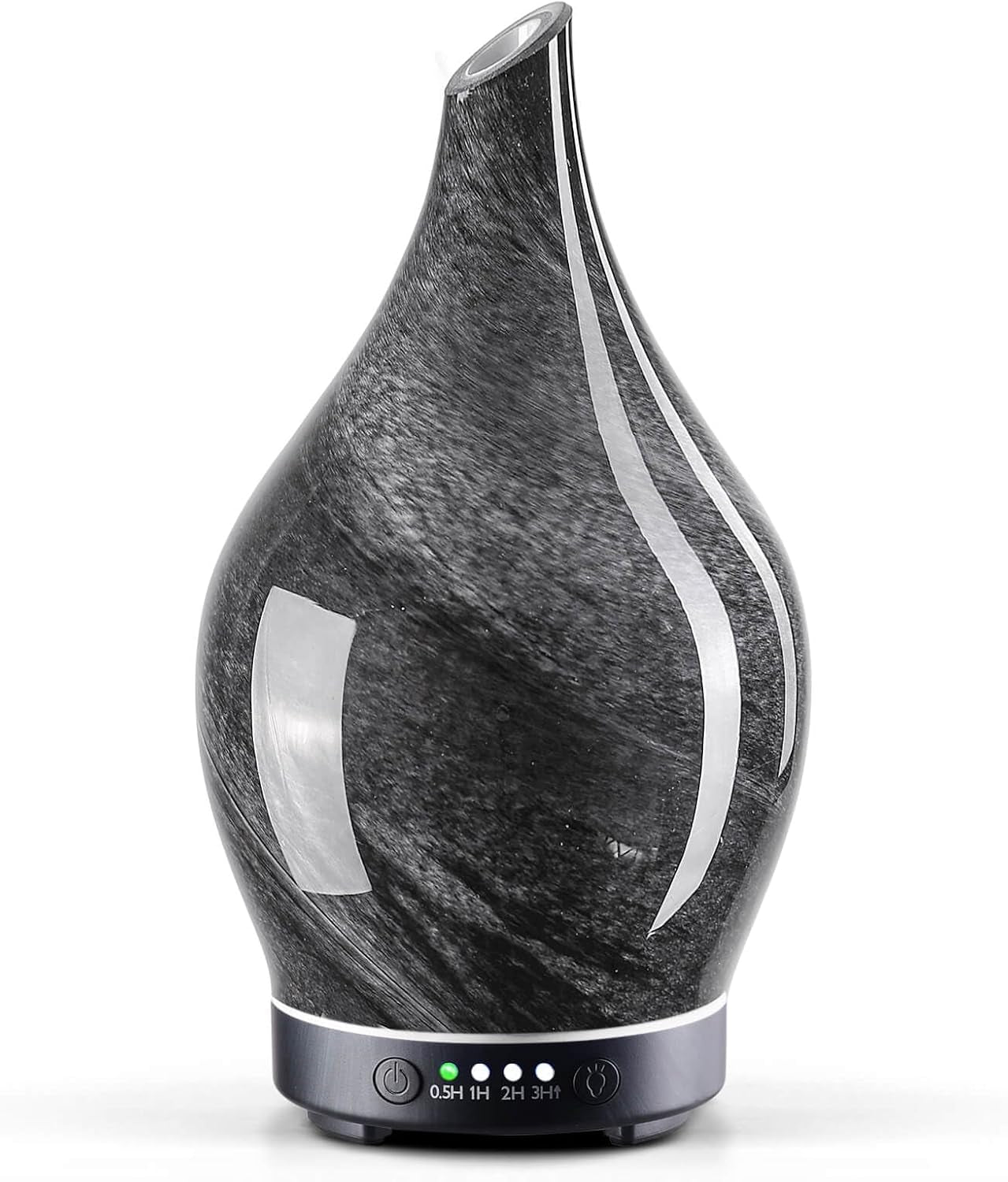 Porseme Oil Diffuser 3D Glass Aromatherapy Ultrasonic Humidifier, Air Refresh Auto Shut-Off, Timer Setting, BPA Free for Home Hotel Yoga Leisure SPA Gift 150Ml Last 6H