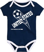 FIFA World Cup 2026 Infant and Toddler 3 Pack Country Onsie