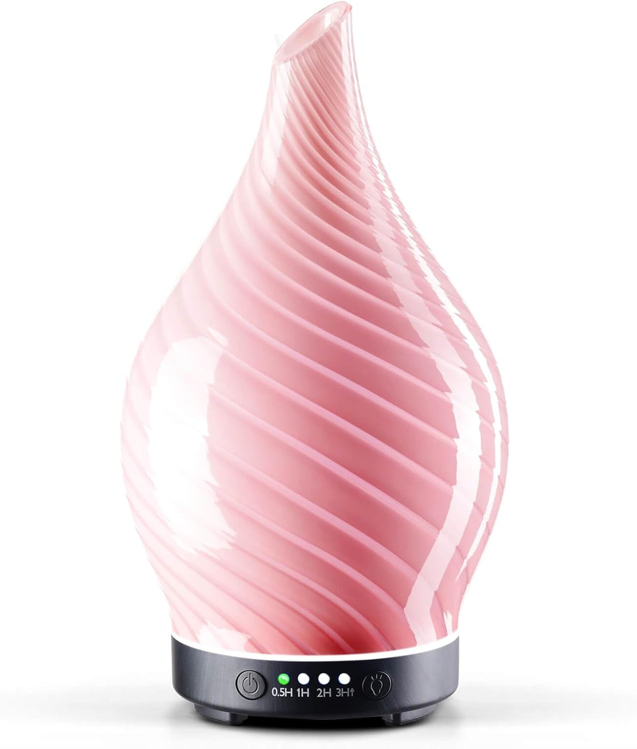 Porseme Oil Diffuser 3D Glass Aromatherapy Ultrasonic Humidifier, Air Refresh Auto Shut-Off, Timer Setting, BPA Free for Home Hotel Yoga Leisure SPA Gift 150Ml Last 6H