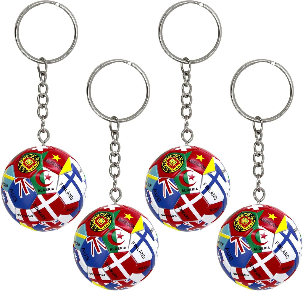 4PCS 2026 World Soccer Cup Keychain