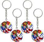 4PCS 2026 World Soccer Cup Keychain