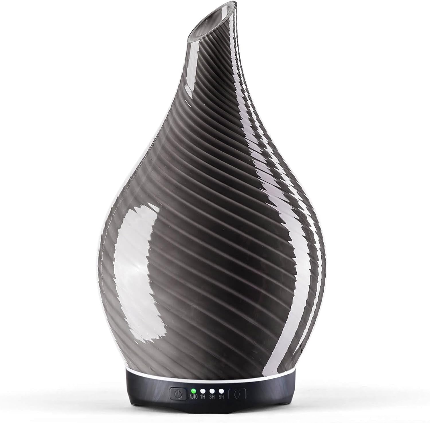 Porseme Oil Diffuser 3D Glass Aromatherapy Ultrasonic Humidifier, Air Refresh Auto Shut-Off, Timer Setting, BPA Free for Home Hotel Yoga Leisure SPA Gift 150Ml Last 6H