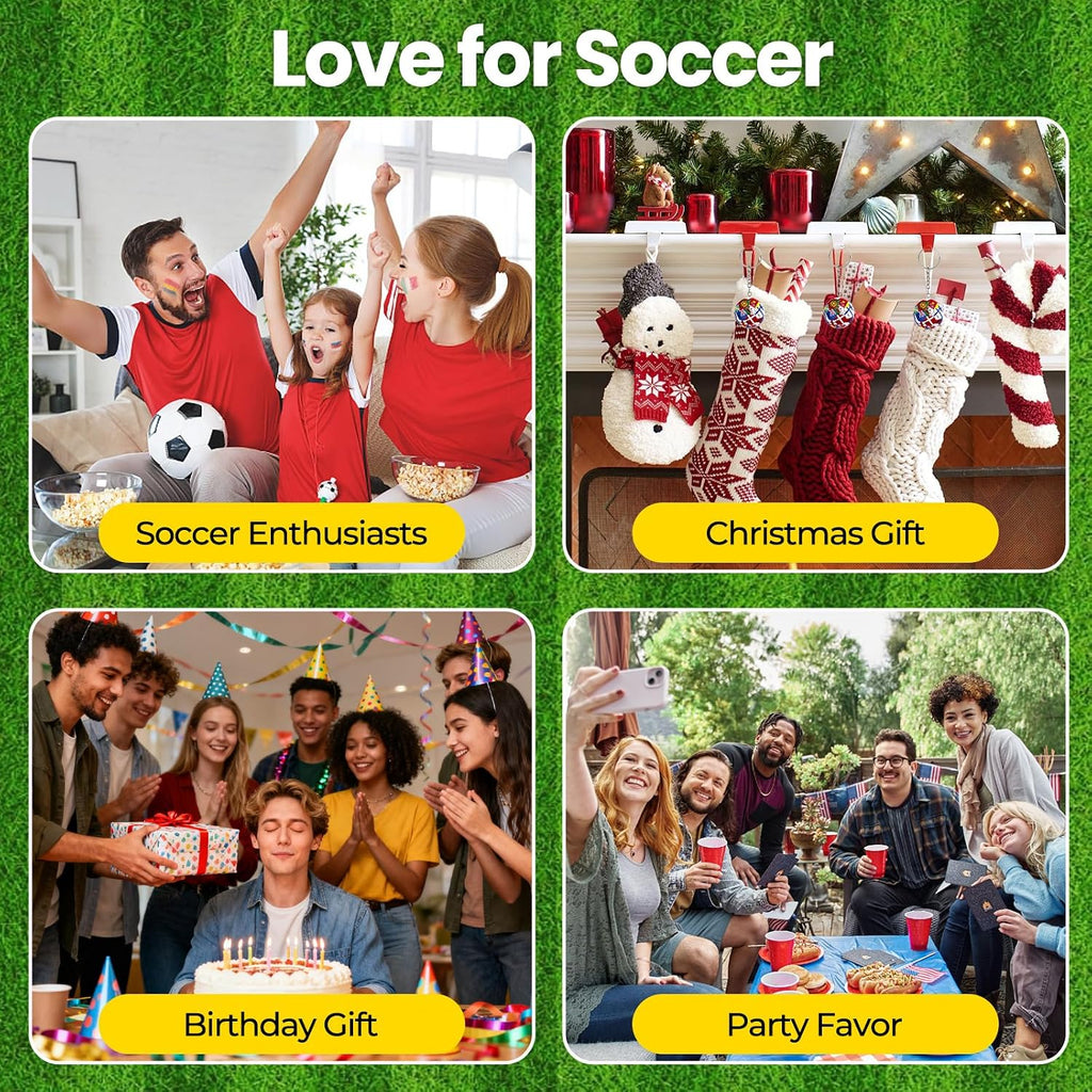 4PCS 2026 World Soccer Cup Keychain