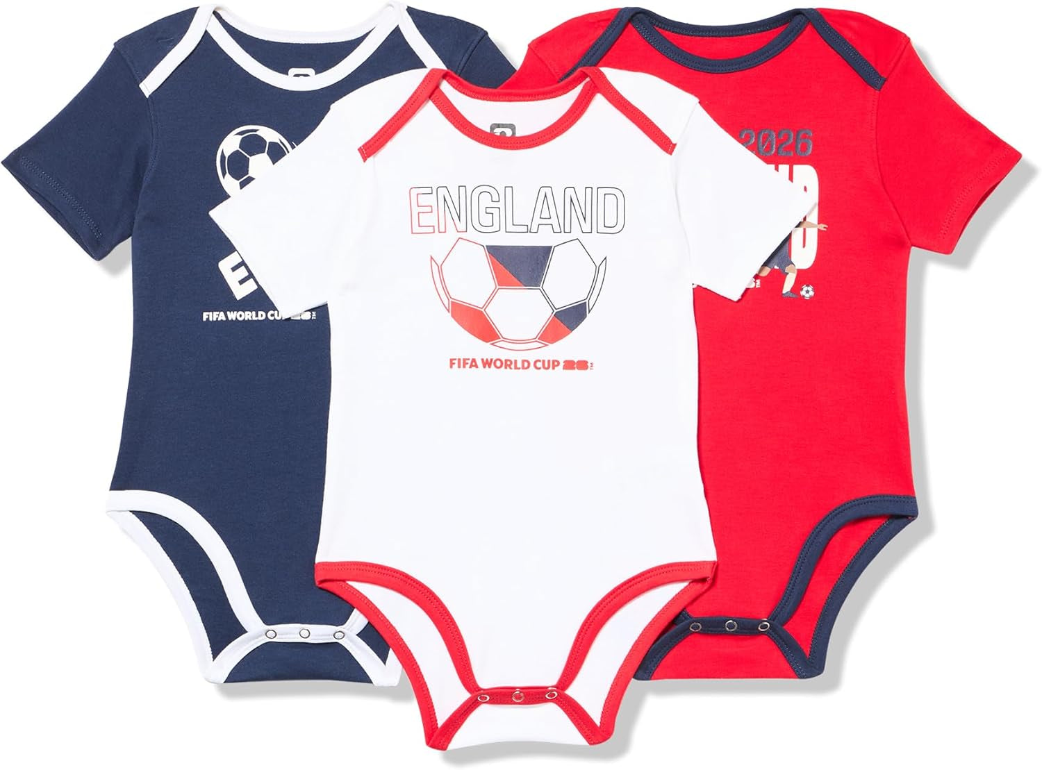 FIFA World Cup 2026 Infant and Toddler 3 Pack Country Onsie