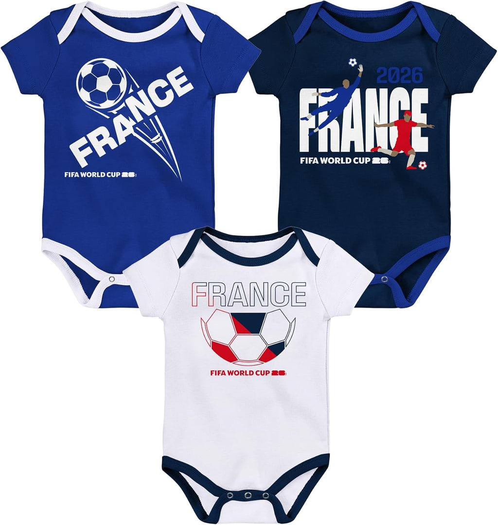 FIFA World Cup 2026 Infant and Toddler 3 Pack Country Onsie