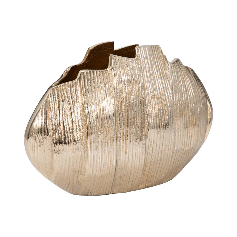 Metal, Pavia Gold Vase - Stylish Vases Collection