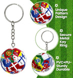 4PCS 2026 World Soccer Cup Keychain