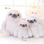 Winsterch Cute Sloth Plush Toy – 15.7" Soft Stuffed Animal Teddy Bear for Kids, Baby, and Birthday Gifts (Ivory)