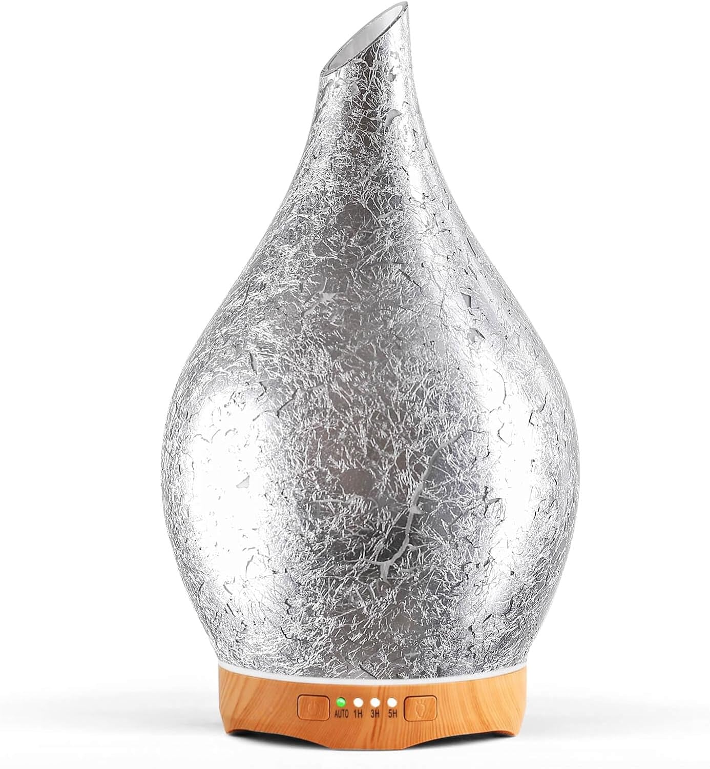 Porseme Oil Diffuser 3D Glass Aromatherapy Ultrasonic Humidifier, Air Refresh Auto Shut-Off, Timer Setting, BPA Free for Home Hotel Yoga Leisure SPA Gift 150Ml Last 6H