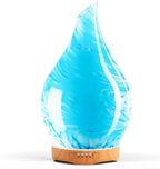 Porseme Oil Diffuser 3D Glass Aromatherapy Ultrasonic Humidifier, Air Refresh Auto Shut-Off, Timer Setting, BPA Free for Home Hotel Yoga Leisure SPA Gift 150Ml Last 6H