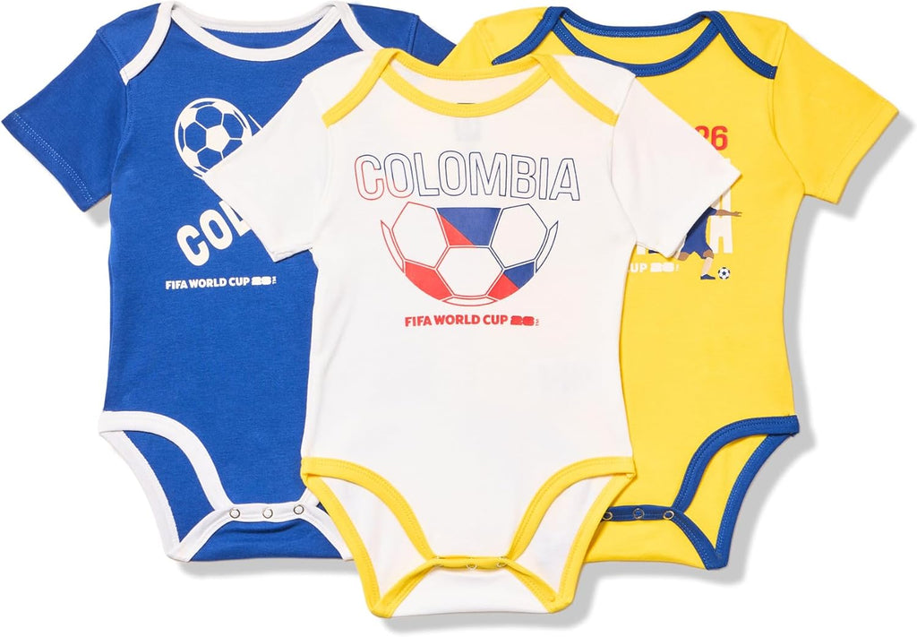 FIFA World Cup 2026 Infant and Toddler 3 Pack Country Onsie