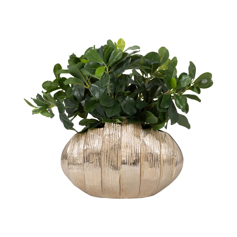 Metal, Pavia Gold Vase - Stylish Vases Collection