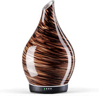 Porseme Oil Diffuser 3D Glass Aromatherapy Ultrasonic Humidifier, Air Refresh Auto Shut-Off, Timer Setting, BPA Free for Home Hotel Yoga Leisure SPA Gift 150Ml Last 6H